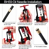 Universal hydraulic hose fitting insertion tool for mountain and road bikes, oil brake needle driver installation