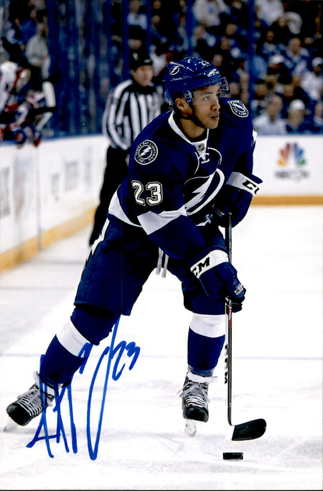 JT J.T. Brown SIGNED autographed 4x6 Photo Poster painting TAMPA BAY LIGHTNING #5