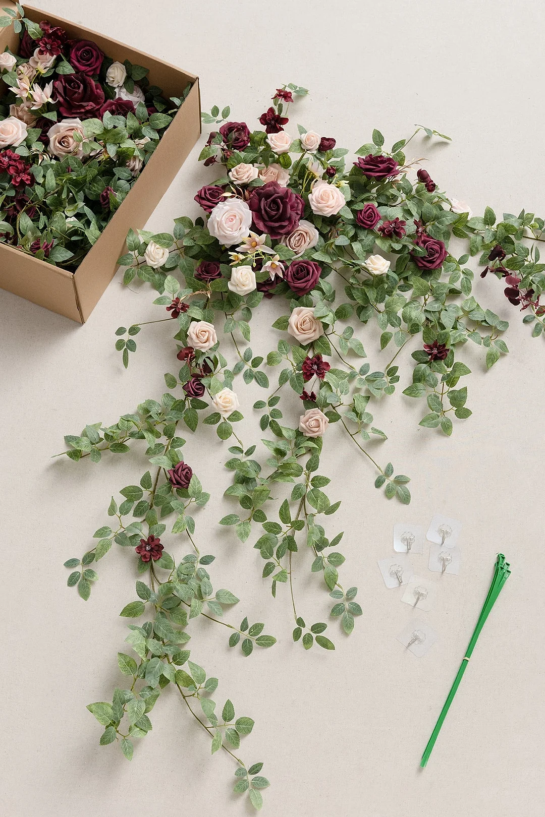 Flat Arch Flower in Romantic Marsala