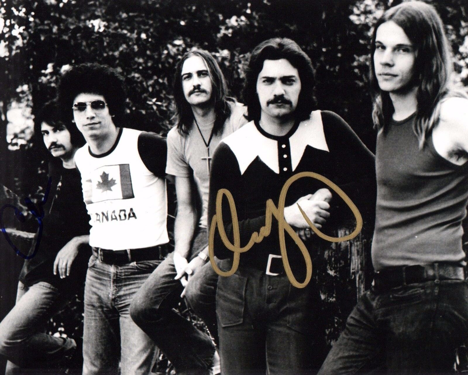 GFA Dennis DeYoung & Chuck Panozzo * STYX * Band Signed 8x10 Photo Poster painting PROOF S2 COA