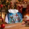 Joy To The World DIY PULeather Diamond Painting Tissue Box for Adults Beginners Large Size Diamond Art Paper Storage Holder for Living Room Bathroom Table Decor