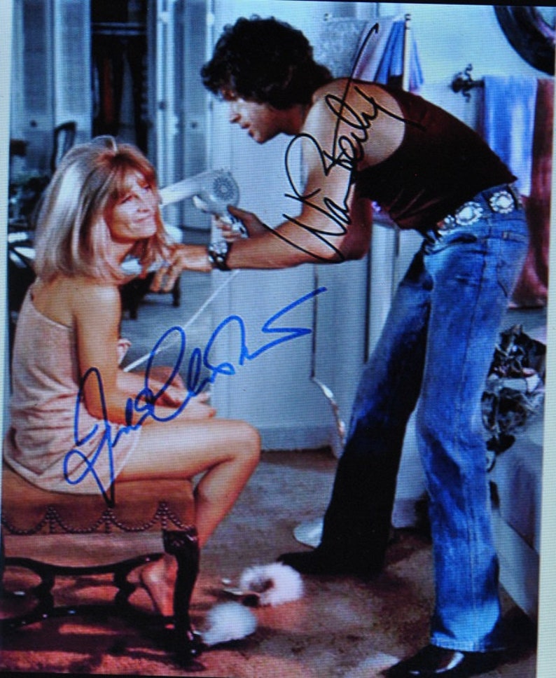 SHAMPOO x2 Julie Christy & Warren Beatty 8x10 wCOA