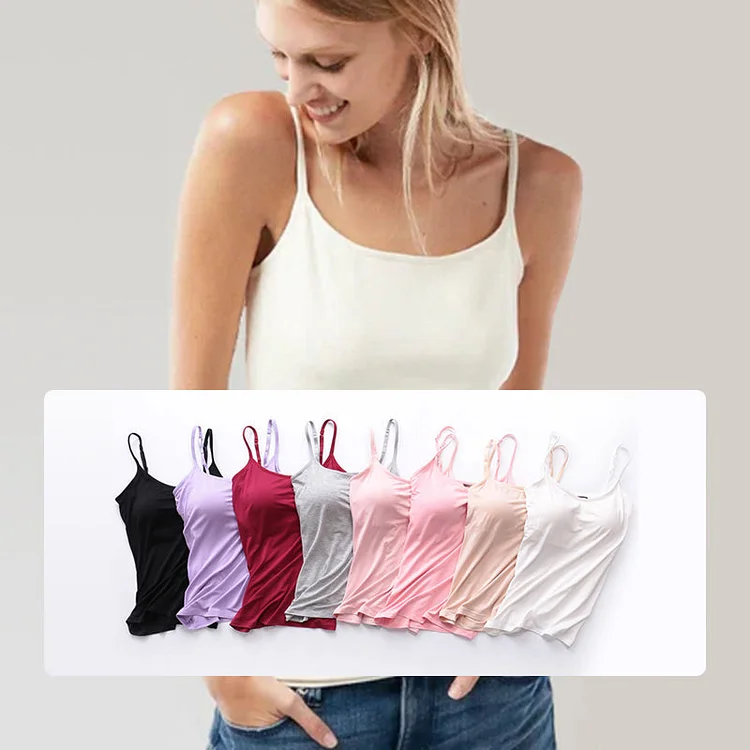 2023 Summer Sale 50% Off - Undershirts with built-in bras