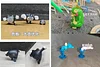 1/20 Scale World Zukan Evolution of Black Poliwrath Set & Politoed - Pokemon Resin Statue - Unknown Made Studio