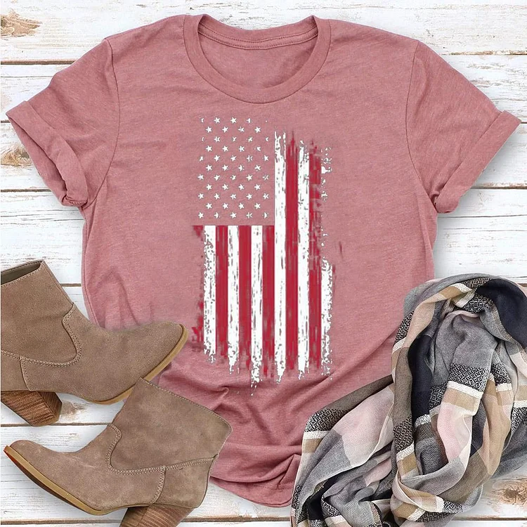 Independence Day America Flag T-shirt Tee