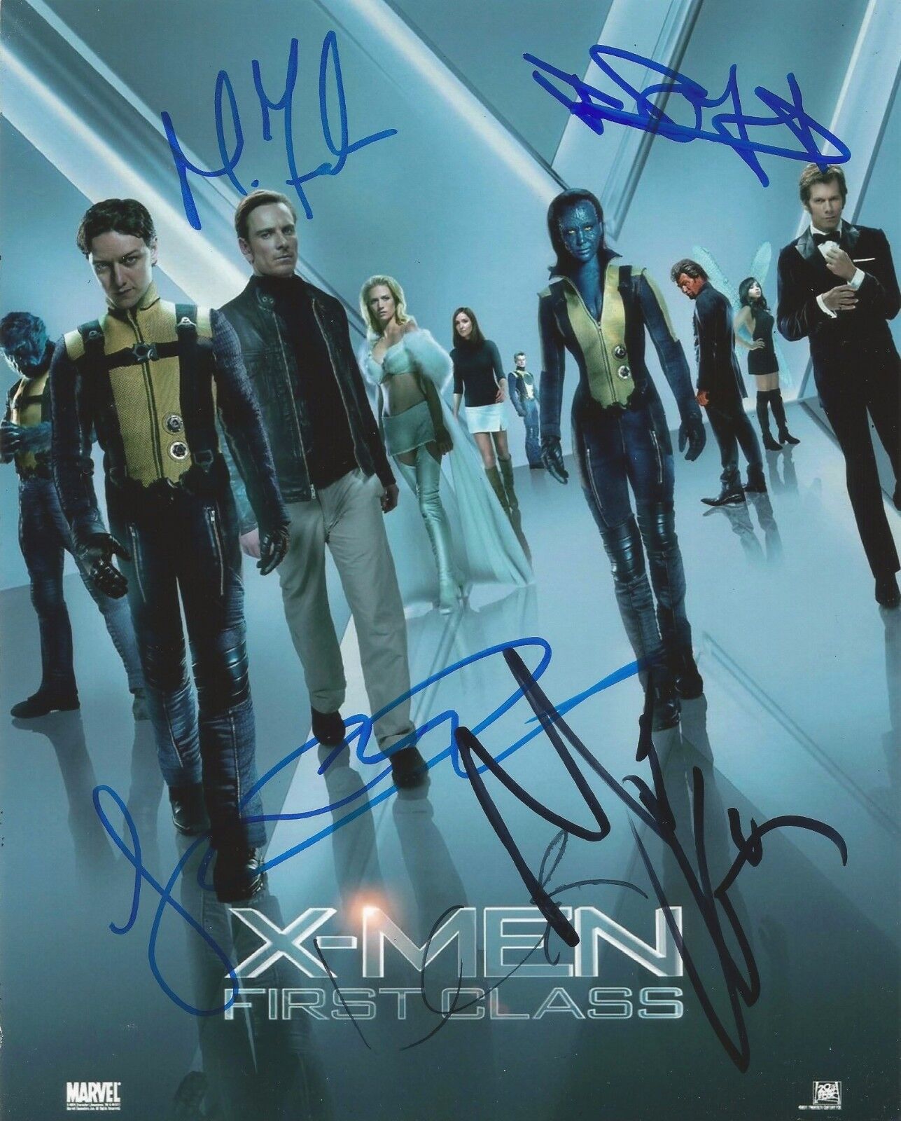 X-Men: First Class Multi Signed 10x8 Photo Poster painting AFTAL *SIGNED BY 6*