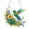 2D Flat Hummingbird DIY Diamond Art Pendant Special Shape Wall Door Decoration