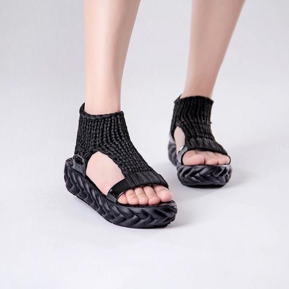 2022 New Shoes Women Sandals Summer Shoes Sandals on The Platform Flip Flops Gladiator Bottom Women Shoes 712