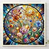 Diamond Painting -DIY Round Drill Partial AB Flower(40x40 CM)