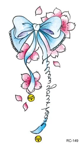 52 Kinds Watercolor Flora Lavender Waterproof Fake Tattoos Temporary Women Arm Chest Ankle Stickers Floral Body Art Tatto Flower