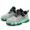 Boys Glowing Sneakers LED Lighting Luminous Sneakers Shoes