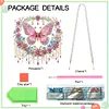 Diamond Painting Acrylic Streamer Butterfly Pendant for Wall Window