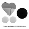 Heart Shaped Blind Spot Mirrors for Cars Vehicle Frameless Stick-On Side Mirror