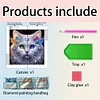 Diamond Painting-DIY Crystal Rhinestone Cat