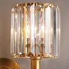 Simple Light Luxury Crystal Bedroom Copper Wall Lamp lampswell