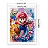 Super Mario-11CT Stamped Cross Stitch 40*60cm(Big Size)