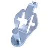 2 Packs Chain Link Fence Gate Hinge 1-5/8in Chain Link Rust Resistant Easy To Install Galvanized Steel Gate Hinge for Farm Garden Backyard