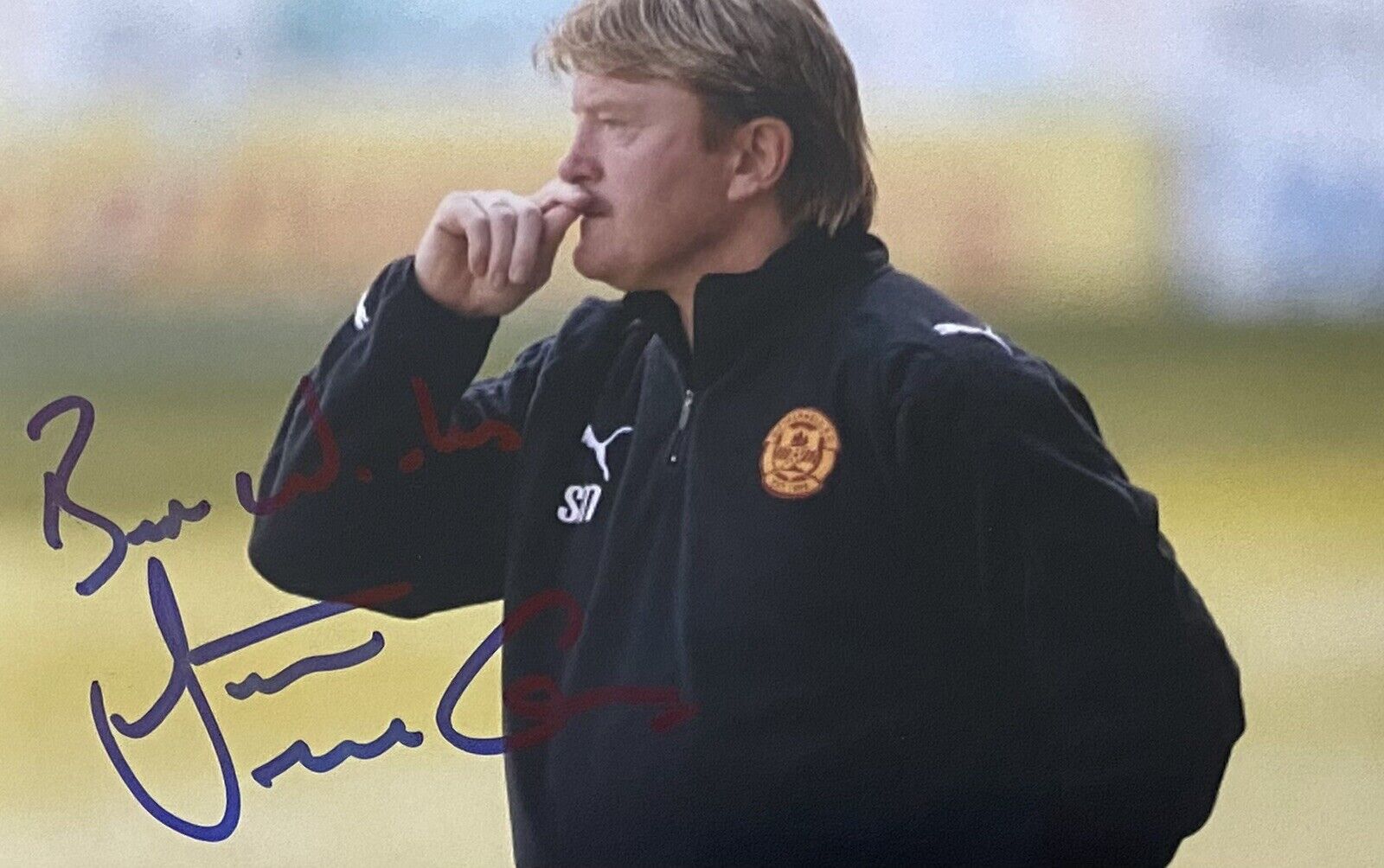 Stuart McCall Genuine Hand Signed Motherwell 6X4 Photo Poster painting