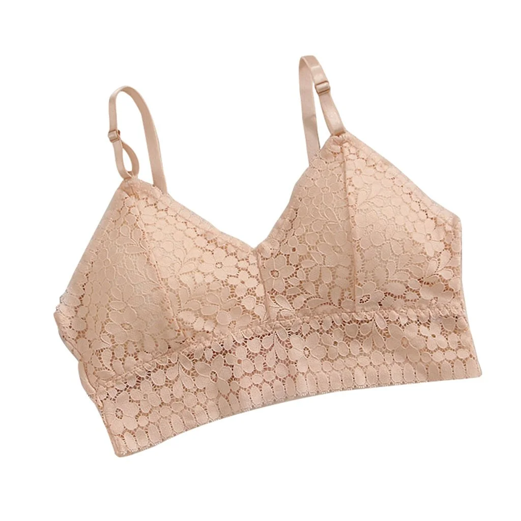 Women Sexy Bra Solid Vest Lace Seamless Breathable Push Up Top Underwear Fashion tops sexy femme lenceria mujer 2021 NEW