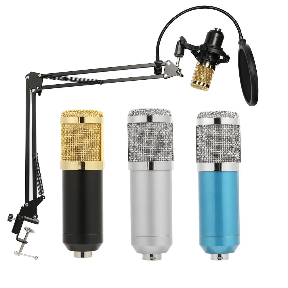 

Condenser Audio 3.5mm Wired BM800 Studio Microphone Vocal Recording KTV Mic, Black, 501 Original
