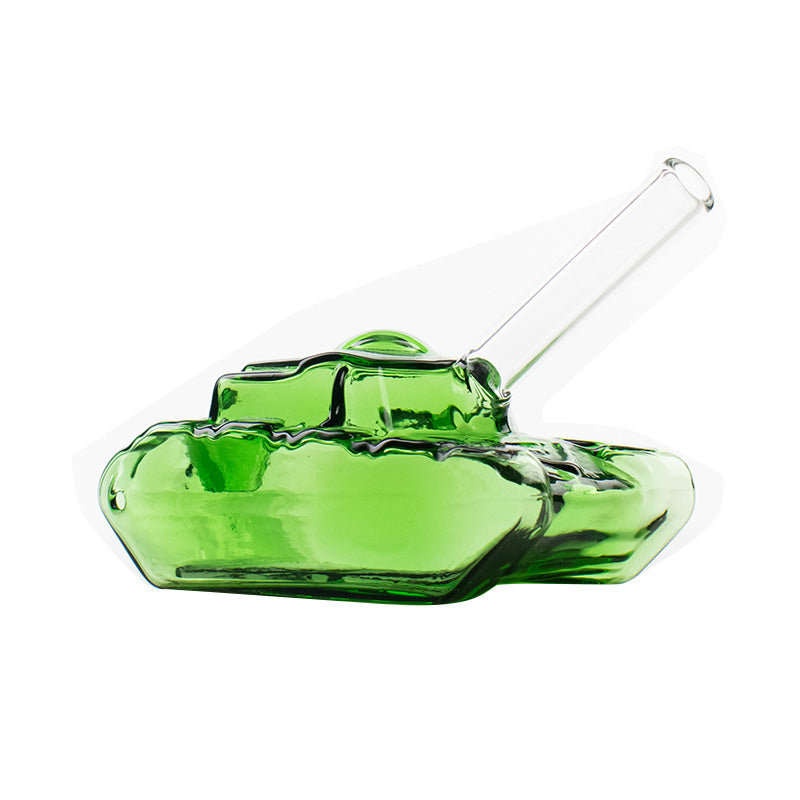 New Arrival Green Tank Glass Spoon Pipes