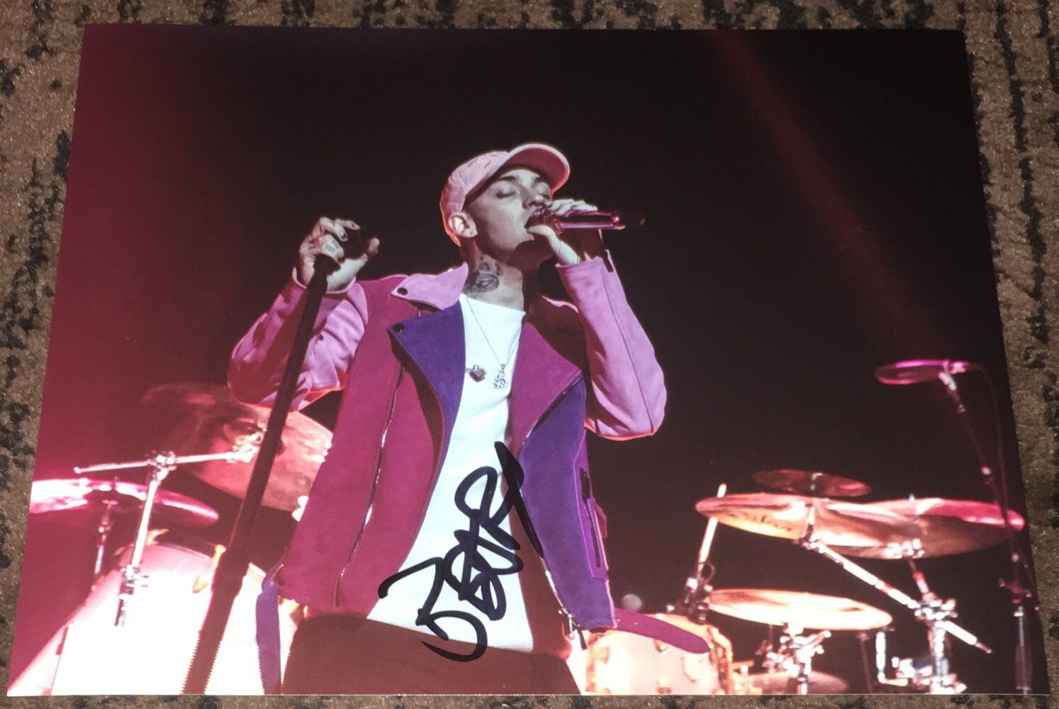 BLACKBEAR RAPPER SIGNED AUTOGRAPH 8x10 Photo Poster painting C MATTHEW MUSTO G-EAZY wEXACT PROOF