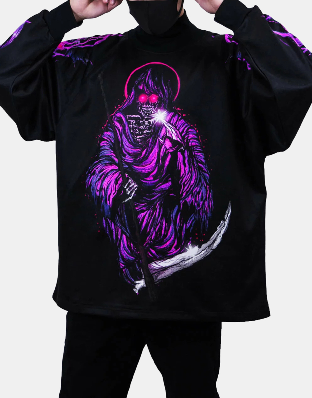 Purple Death Sweatshirt / TECHWEAR CLUB / Techwear
