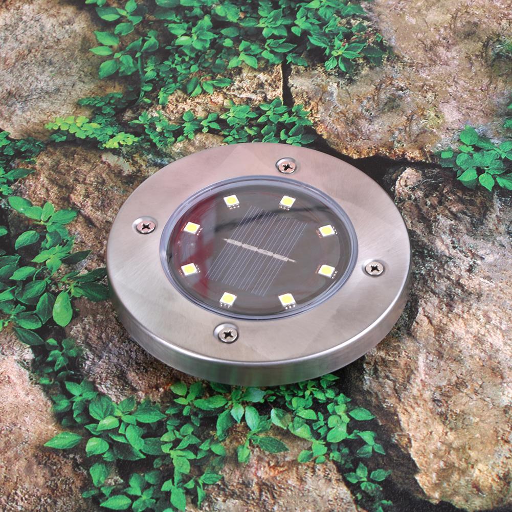 

Outdoor Solar Powered 8Led Ground Light Garden Path Landscape Decking Lamp, 501 Original