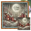 Christmas Scenery-14CT Stamped Cross Stitch 40*40cm/15.75*15.75in tapestrymarket