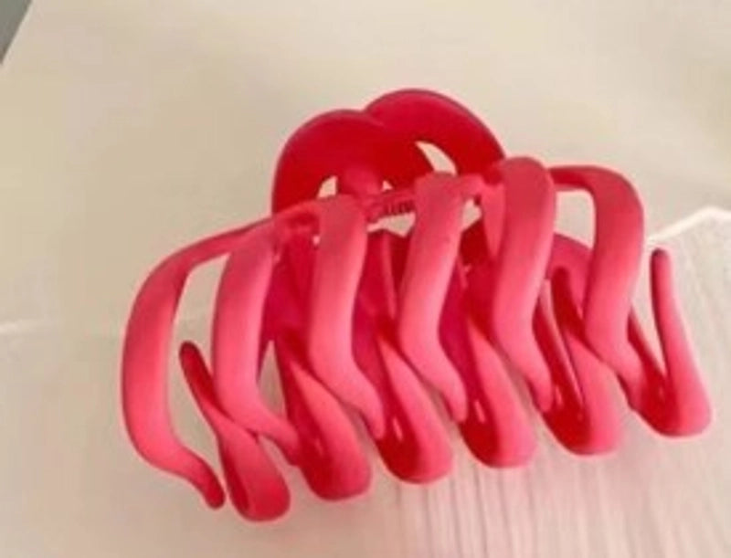 Minimalist Solid Color Plastic Hair Claws