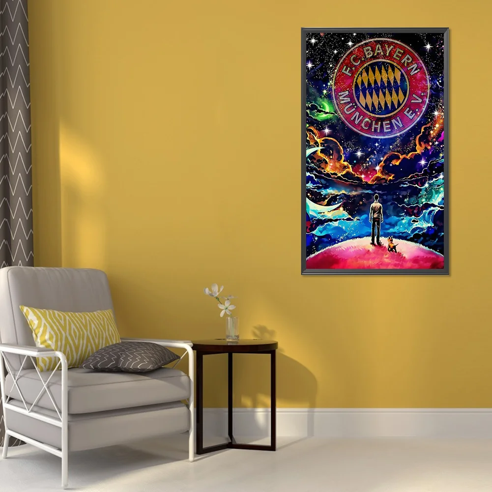 Diamond Painting - Full Round Drill - Bayern Munich Team(30*50cm)