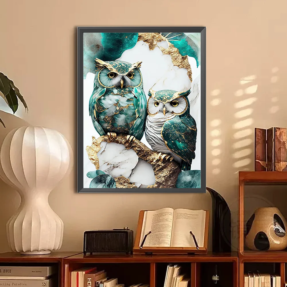 Diamond Painting - Full Round Drill - Owl(Canvas|30*40cm)