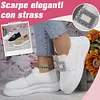 Gioiacombo&trade; Nuove scarpe casual slip-on da donna con strass