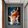 (50*70cm)Butterfly Angel Girl - Full Round Drill Diamond Painting