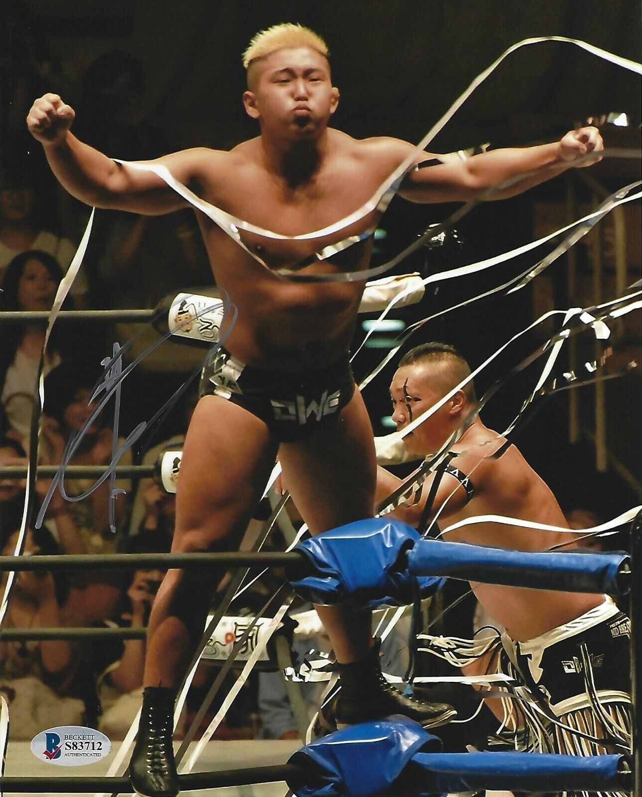 El Lindaman Signed 8x10 Photo Poster painting BAS Beckett COA AEW OWE Dragon Gate W-1 Autograph