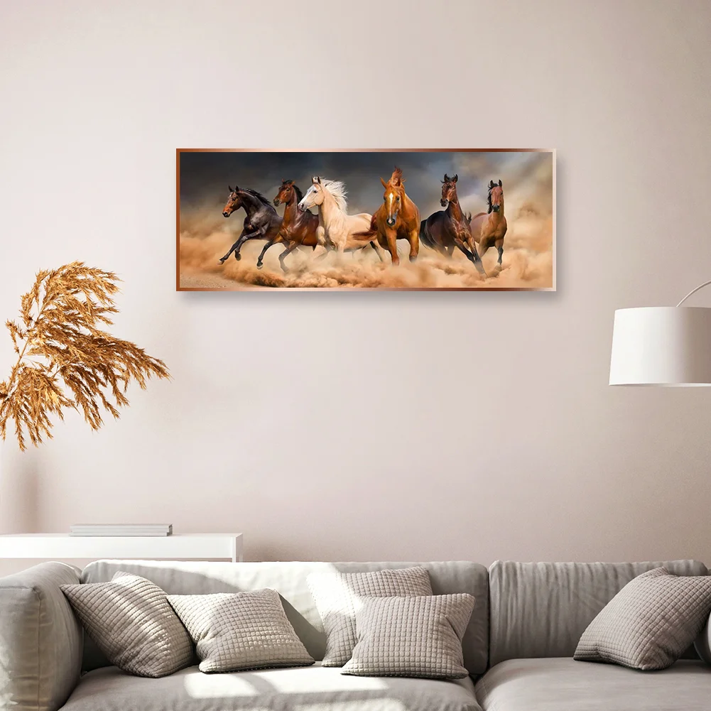 Diamond Painting - Full Round Drill - Horse(80*30cm)