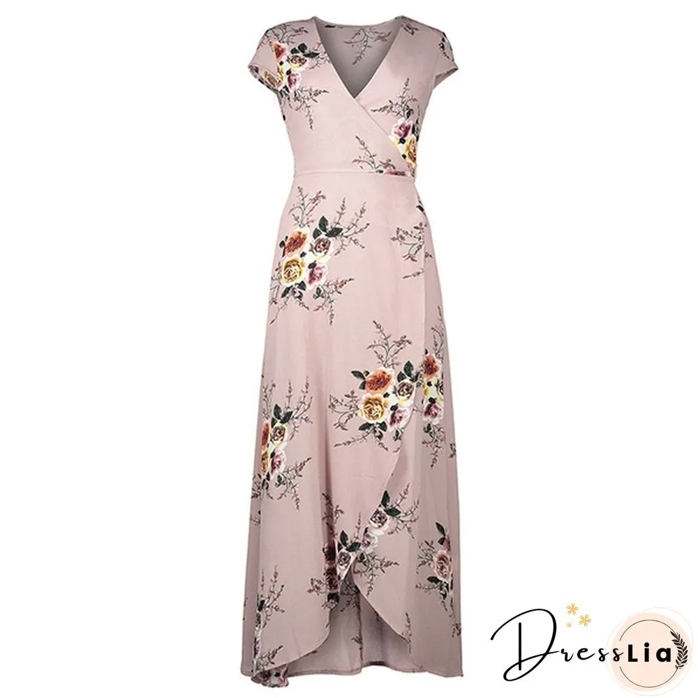 GT Sexy Women Summer Fashion Boho Maxi Dress Split Ends Elegant Evening Party Long Dress Beach Dress