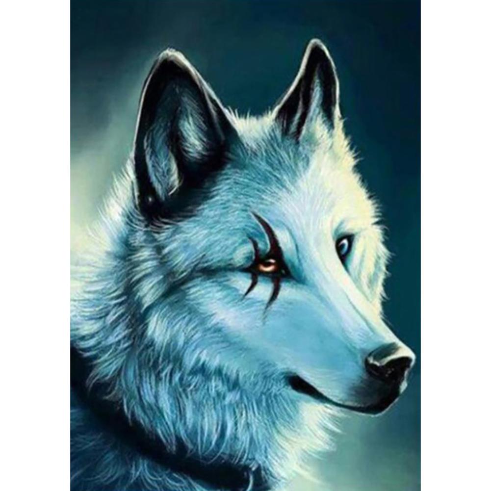 

30x40cm Round Drill Diamond Painting-Wolf, 501 Original