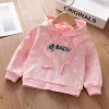Kid Baby Girls Hooded Long Sleeve Shirts