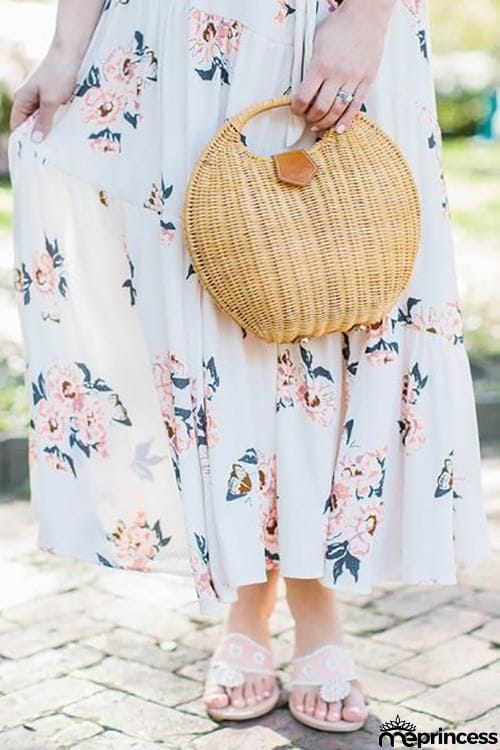 Snail Straw Tote Bag