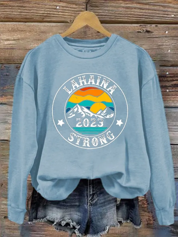 Women's Lahaina Strong Print Sweatshirt