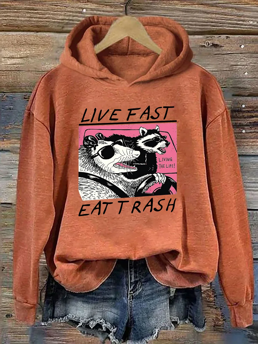 Live Fast Eat Trash Hoodie