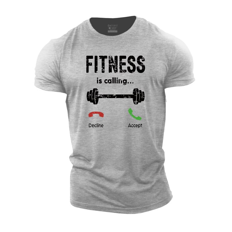 Cotton Fitness Calling Workout T-shirts tacday