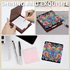 Rainbow Butterfly Wooden DIY Crystal Art Sticky Notes Holder (160 Blank Notepads) Diamond Painting Sticky Notes Dispenser Ideal for Home Office Supplies Handicrafts Gifts