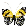 DIY Embroidered Butterfly Brooch Embroidery Butterfly Lapel Pin Clothes Decoration for Backpack Pants T-Shirt Jacket Bags Dress Jeans