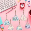 6Pcs DIY Diamond Painting Handbag Keychain