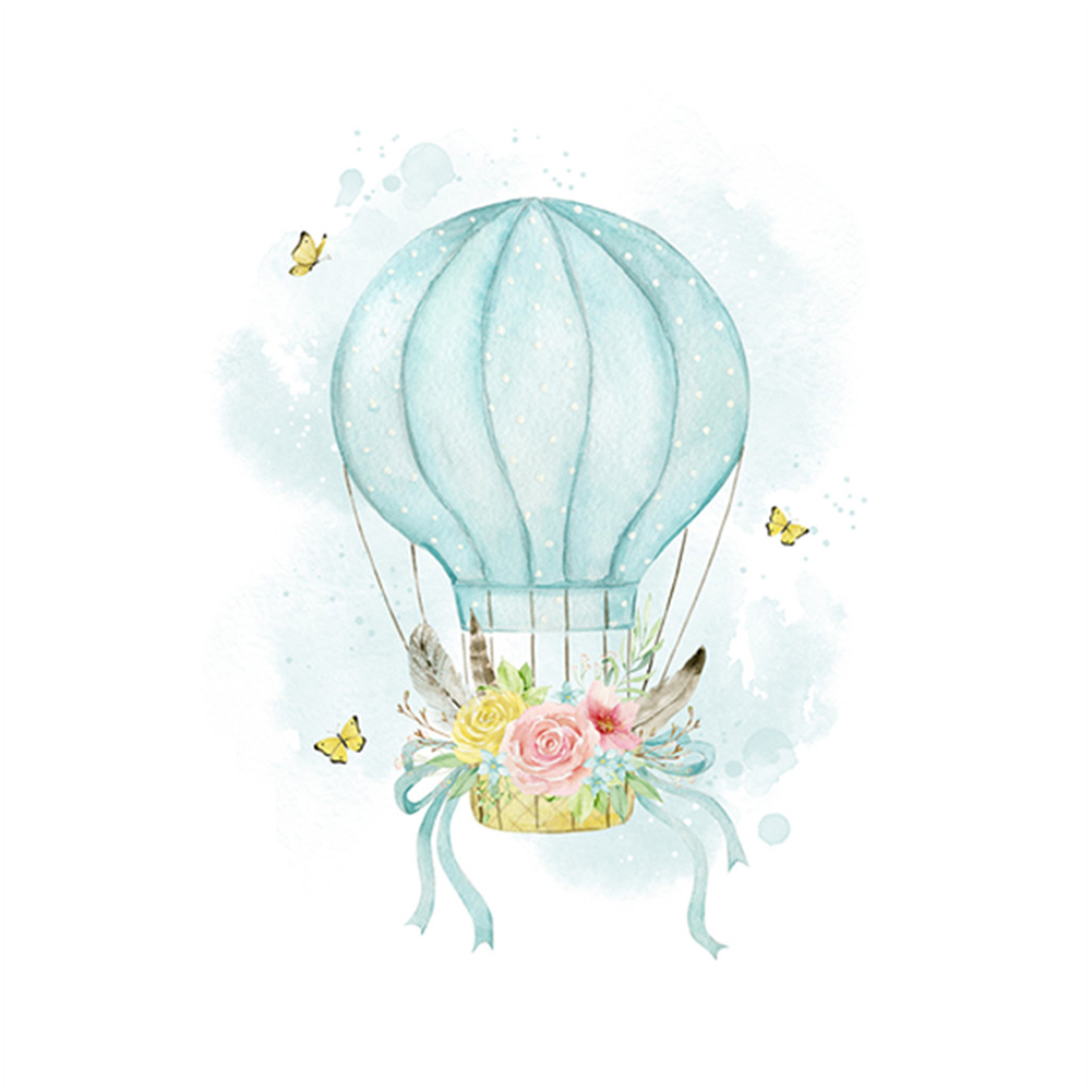 

30*30CM - Round Drill Diamond Painting - Hot Air Balloon, 501 Original