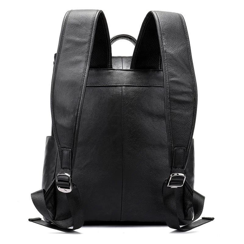 Men's Casual Large Capacity Leather Outdoor Climbing Bag Backpack Shoulder Bag