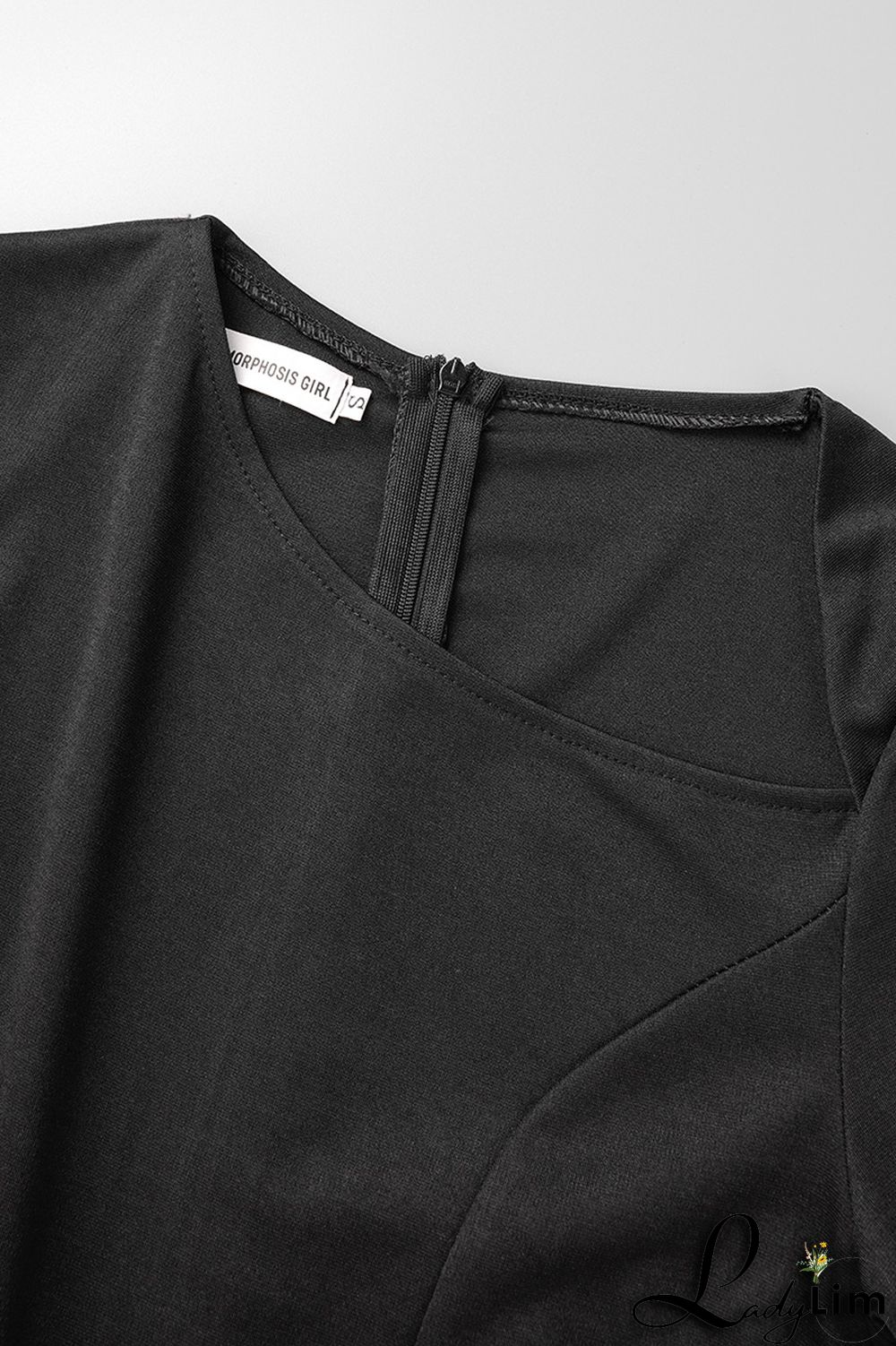 Rose Red Casual Solid Bandage Patchwork Fold Asymmetrical Collar One Step Skirt Dresses