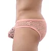 Sexy Mens Lace Underwear Low Rise Ultra Thin Transparent Briefs